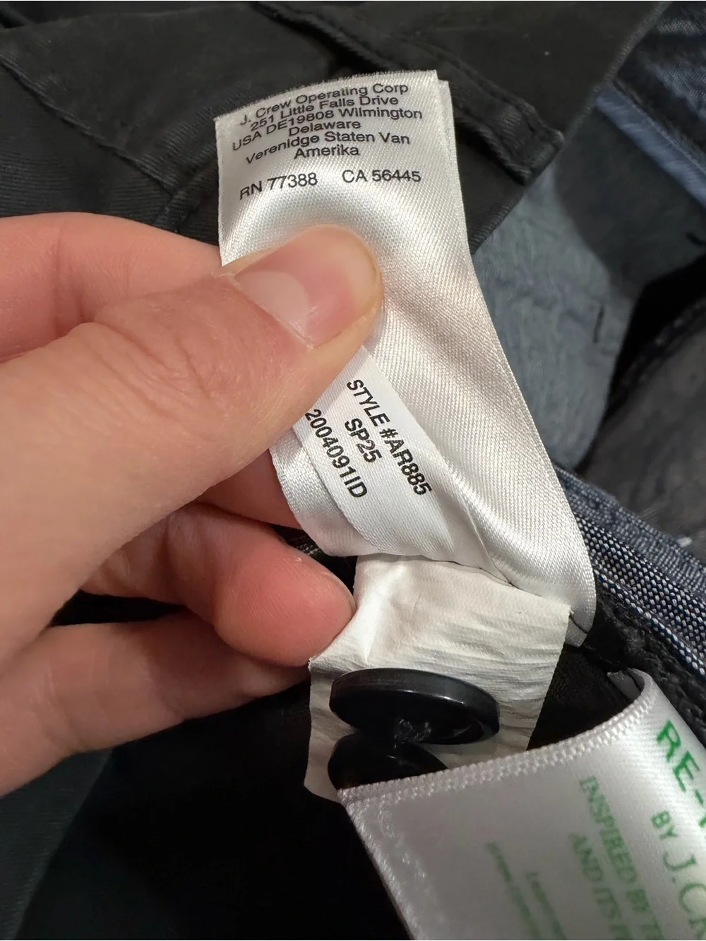 J crew 484 slim fit chino pants black 36